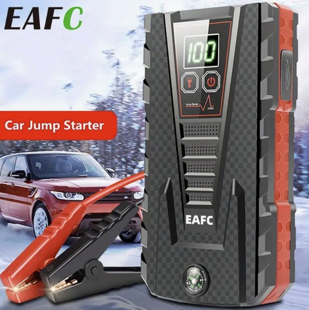 Arrancador de coche portátil EAFC 8000mAh, carga USB