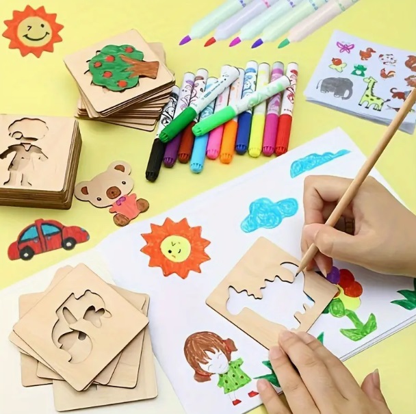 Kit Creativo y Educativo de Dibujo y Puzles 20 piezas